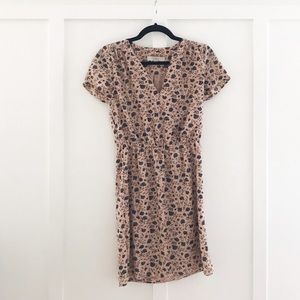 LOFT pink floral dress